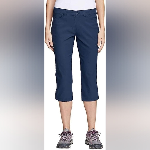 Eddie Bauer Tech ‎Capri Pants, Color Blue Size 12 - Picture 1 of 16